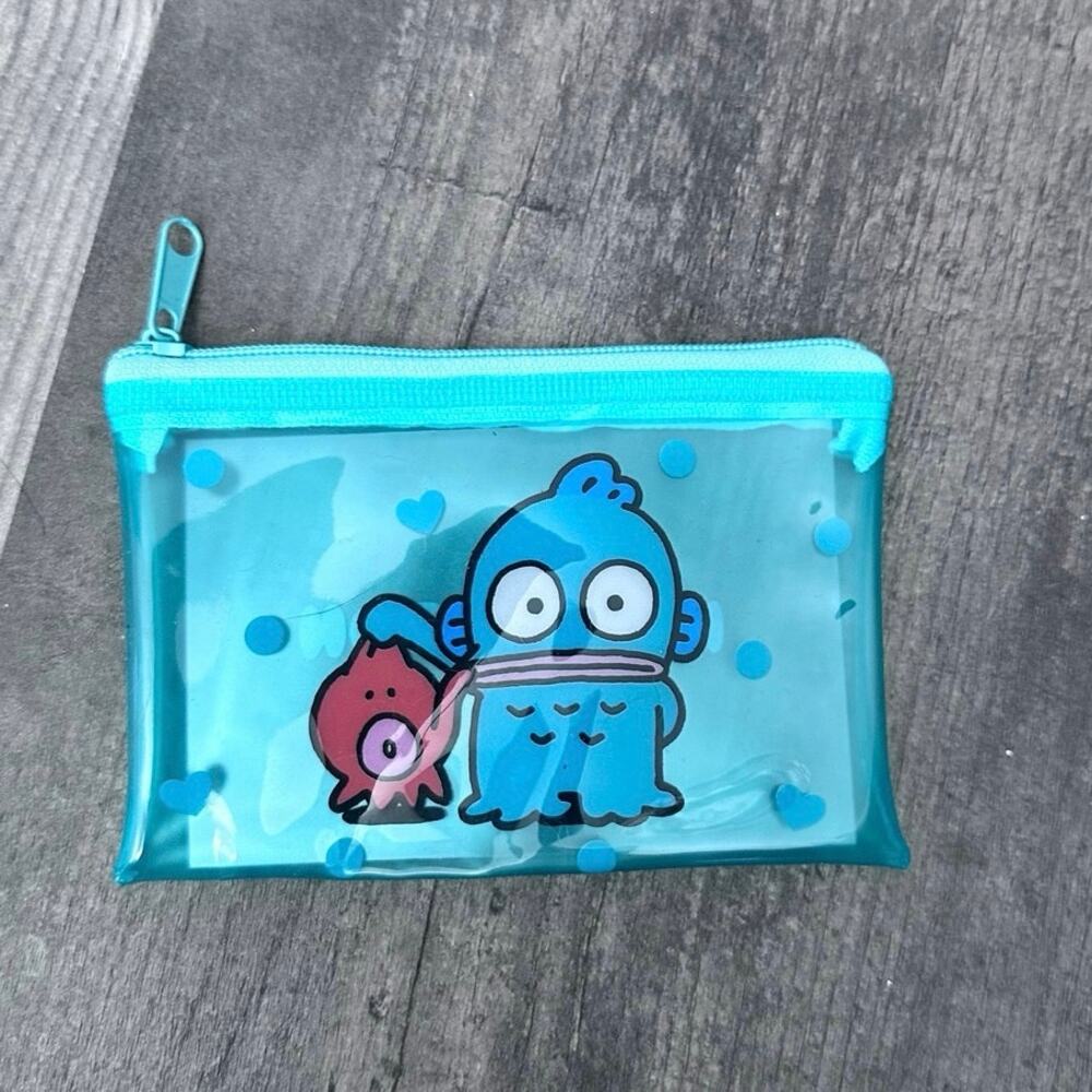 sanrio hangyodon blue coin purse bag pouch